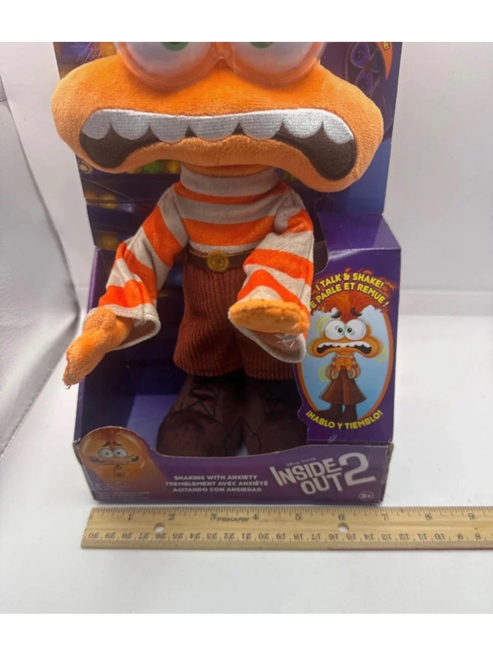 Inside Out 2 Talking Anxiety Plush Doll with Twistable Hair